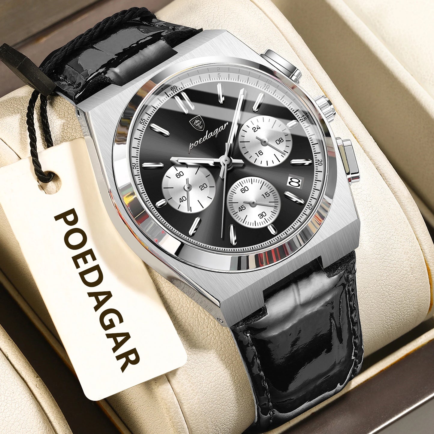POEDAGAR Luxury Classic Mens Watch