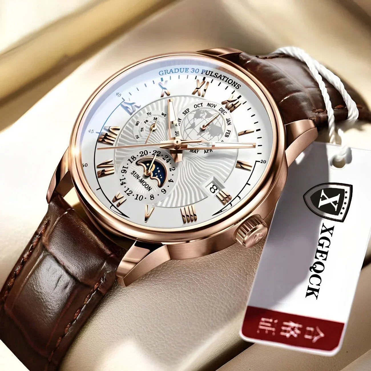 Luxe men Mechanical Quartz watch