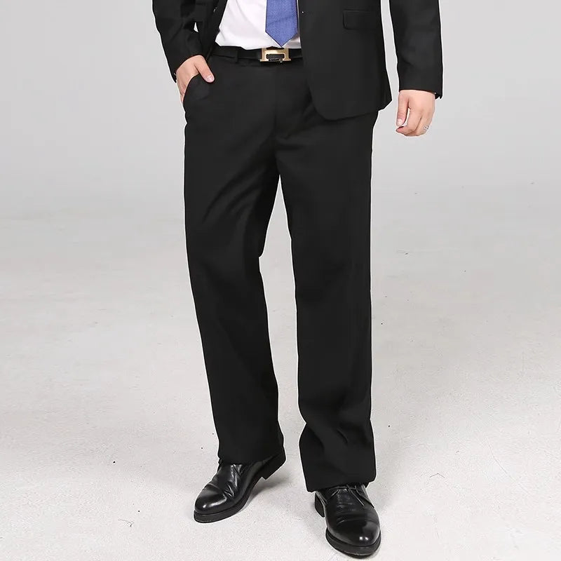 Class Black Men's Suit Pants