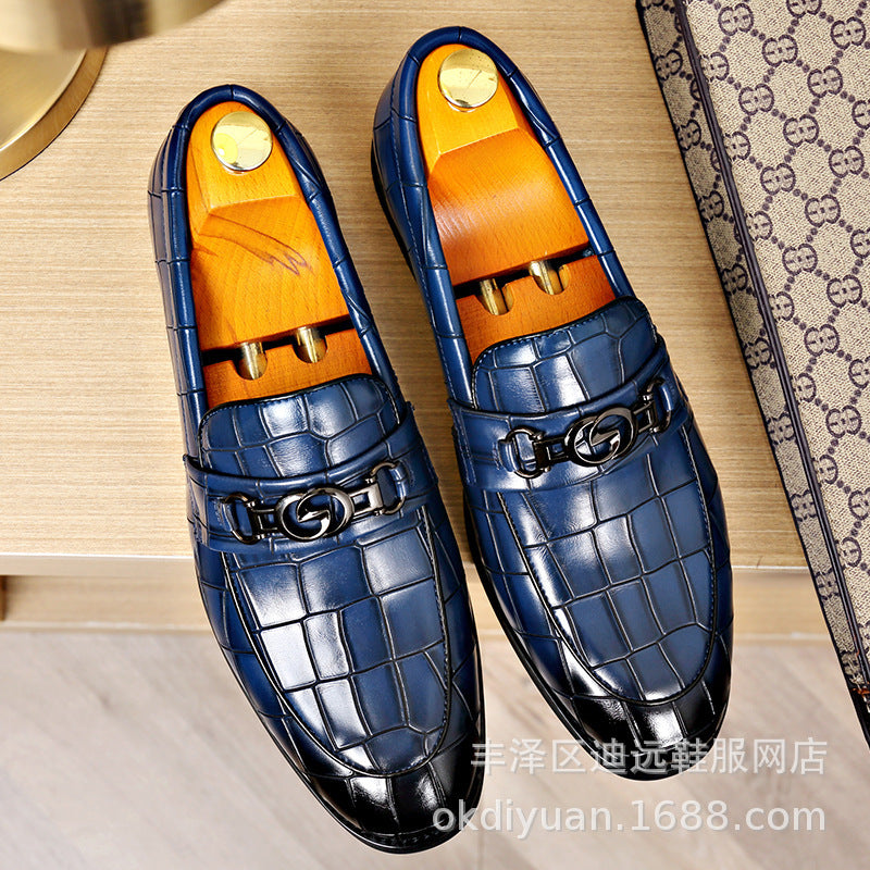 Men Buckle Business Casual Shoes