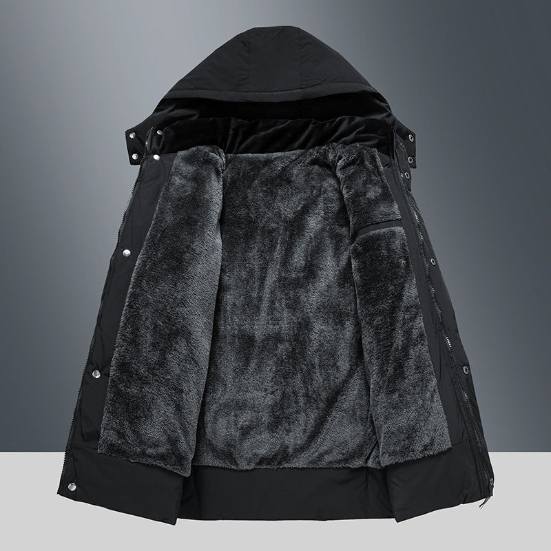 Warm cotton-padded men coat