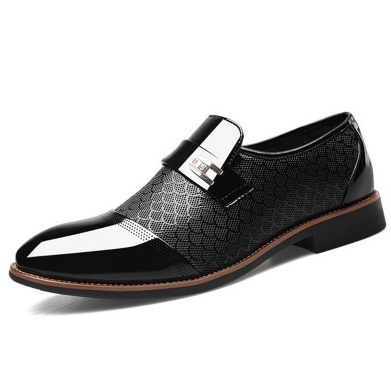 Class men leather shoes