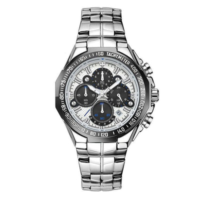 Steel band quartz men watch