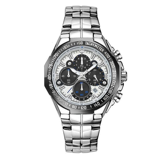 Steel band quartz men watch