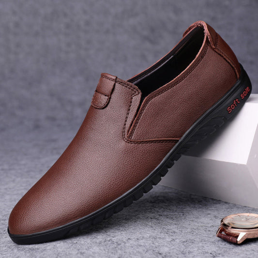 Men casual leather shoes