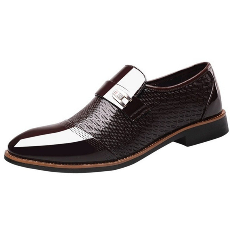 Class men leather shoes