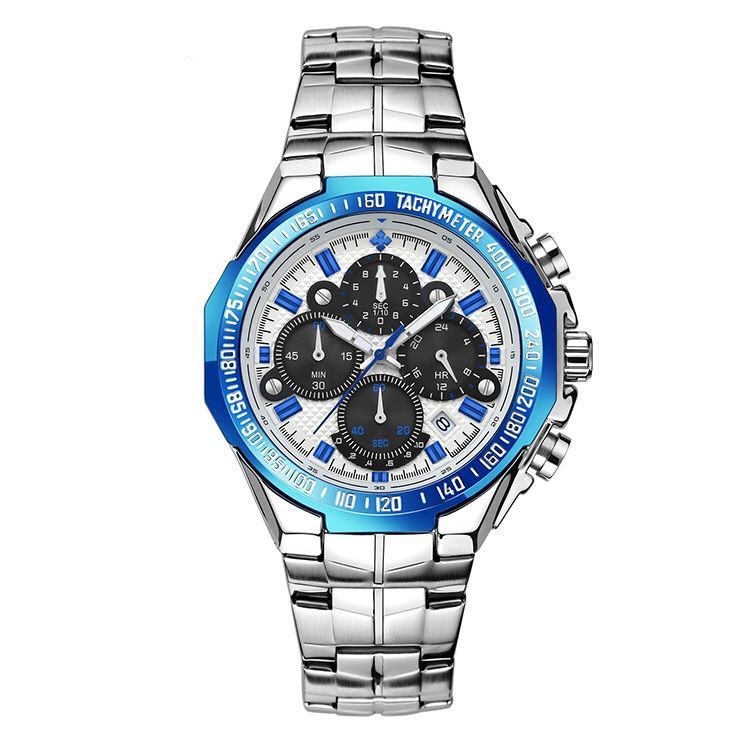 Steel band quartz men watch