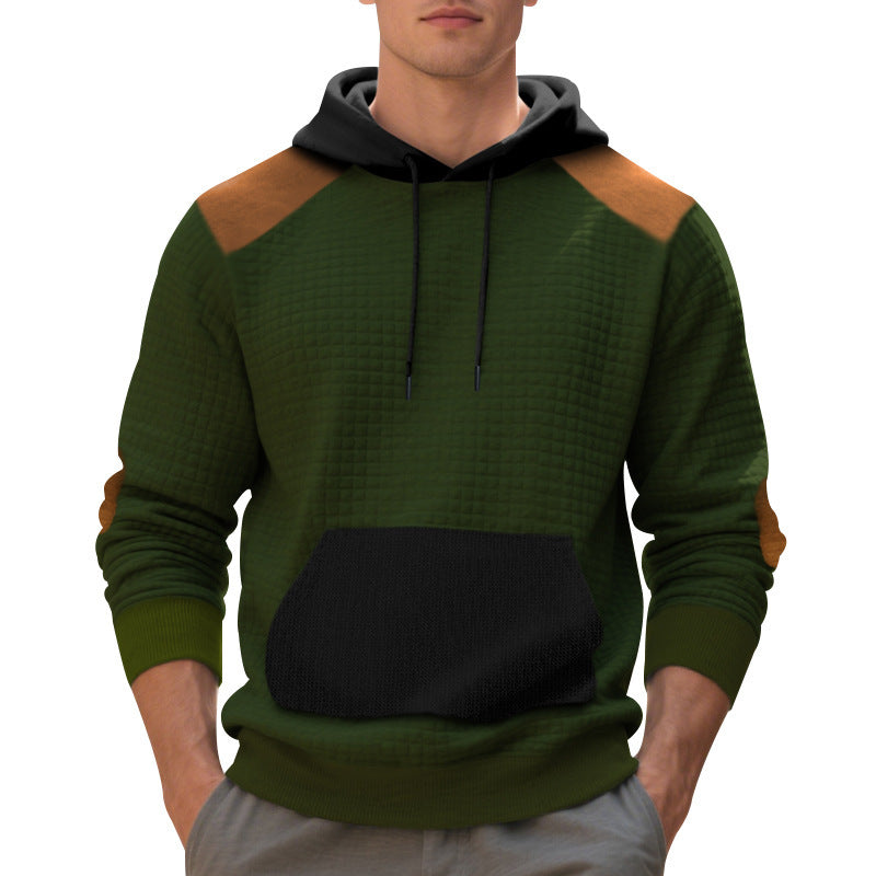 Men's Leisure Pullover Jacquard Hoodie