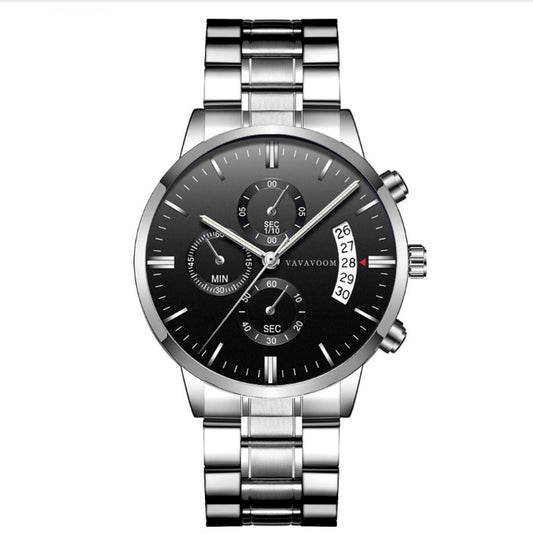VAVAVOOM Luxury multifunction Metal Men Watch