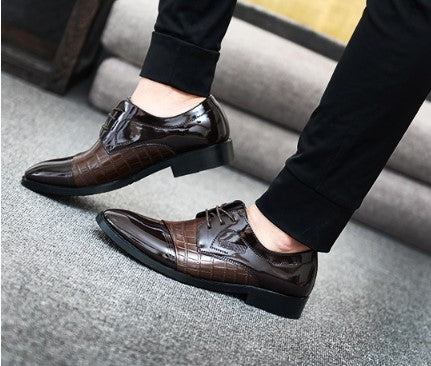 Italian crocodile skin Men Leather shoes