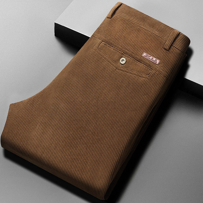 Men Corduroy Business Casual Pants