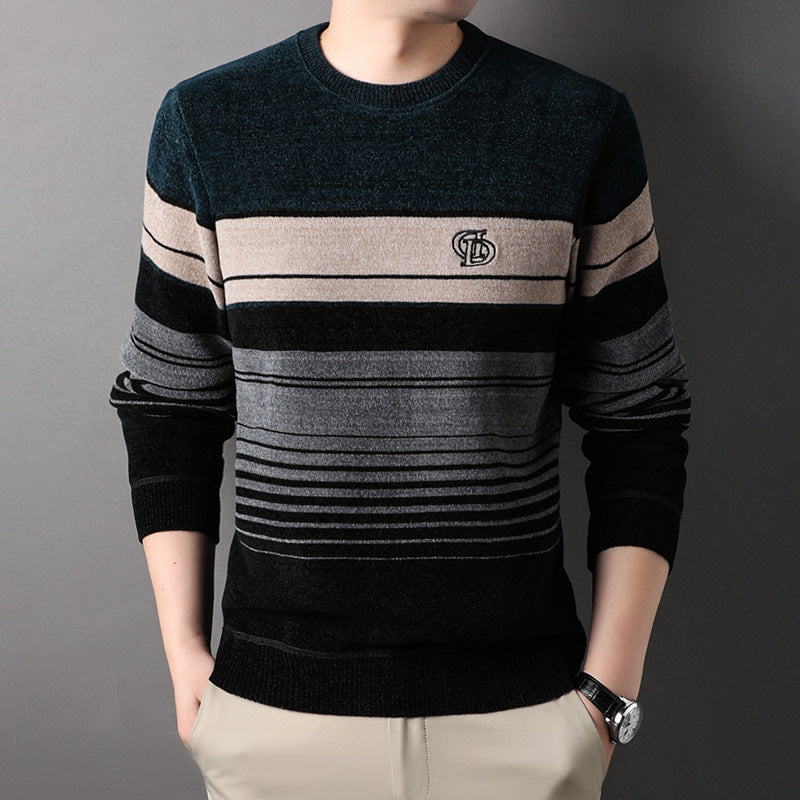 Fleece-lined Thickened Warm men pullover