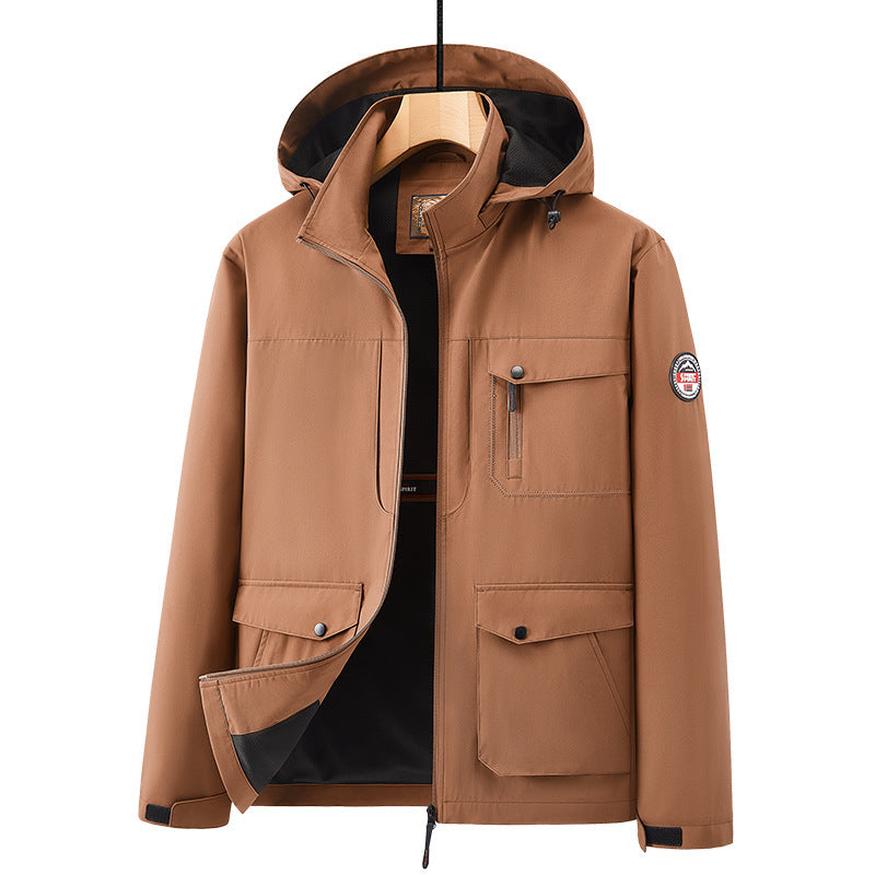Men's warm outdoors multi-pocket Jacket