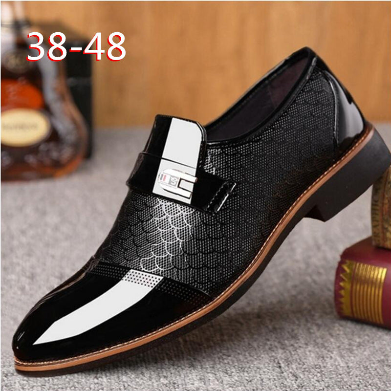 Class men leather shoes
