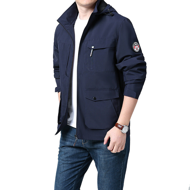 Men's warm outdoors multi-pocket Jacket