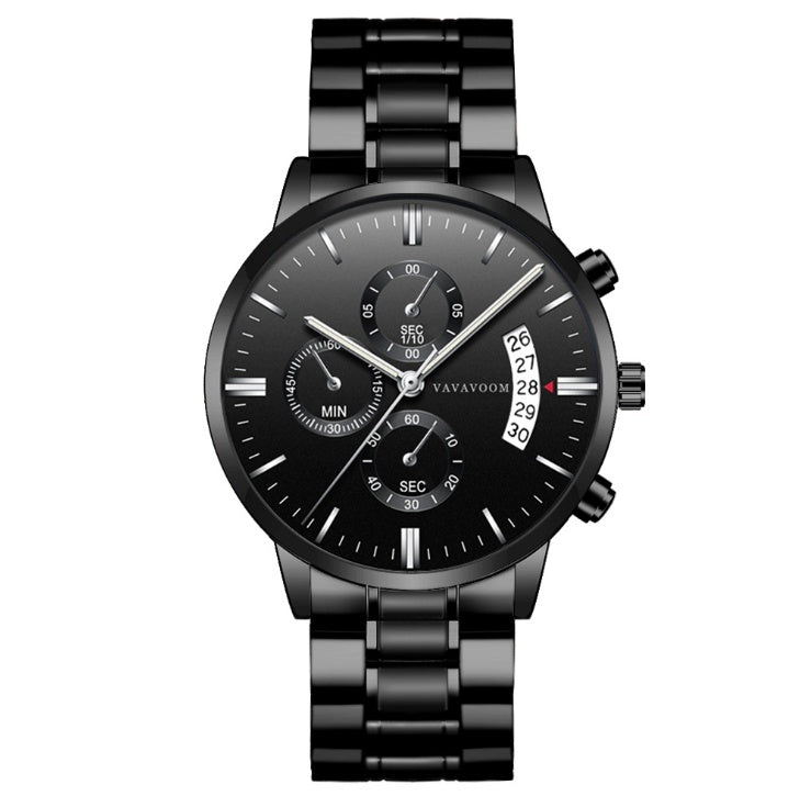 VAVAVOOM Luxury multifunction Metal Men Watch