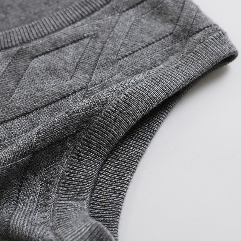 Diamond cardigan vest