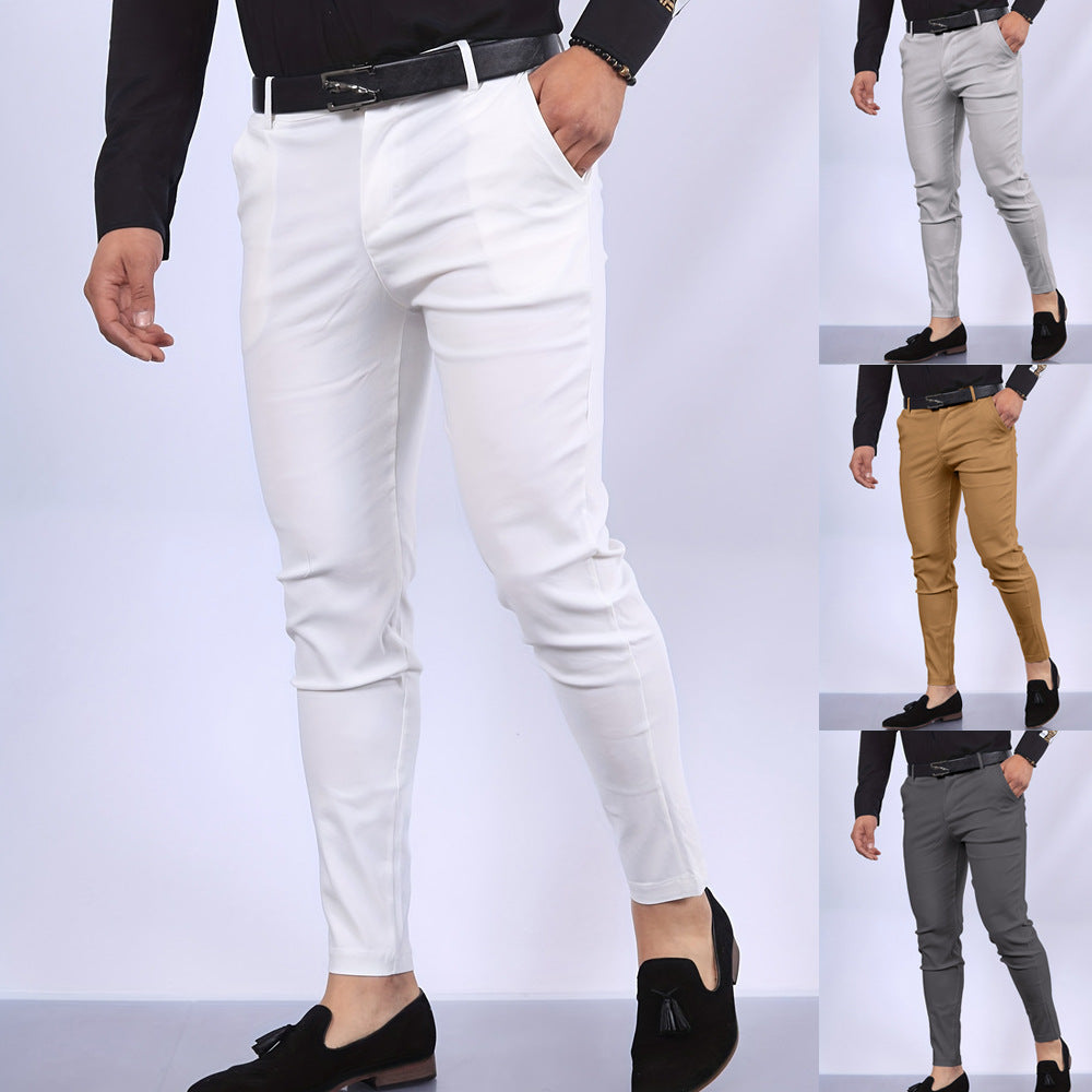 Men's Solid Casual Pants