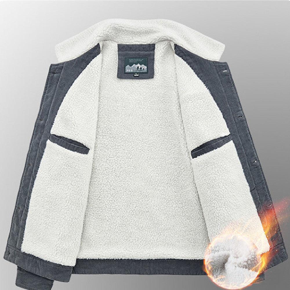 Warm Men Corduroy Jacket