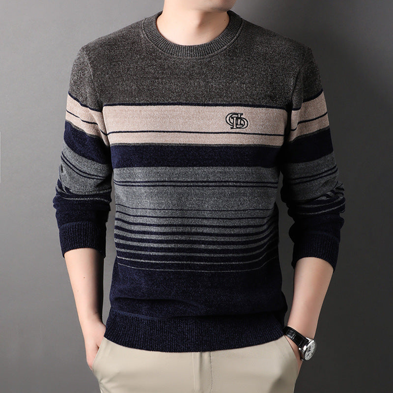 Fleece-lined Thickened Warm men pullover