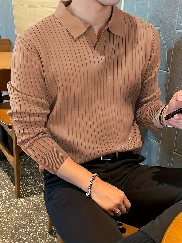 Autumn men warm polo