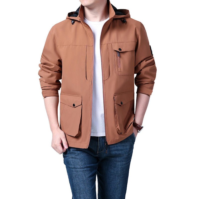 Men's warm outdoors multi-pocket Jacket