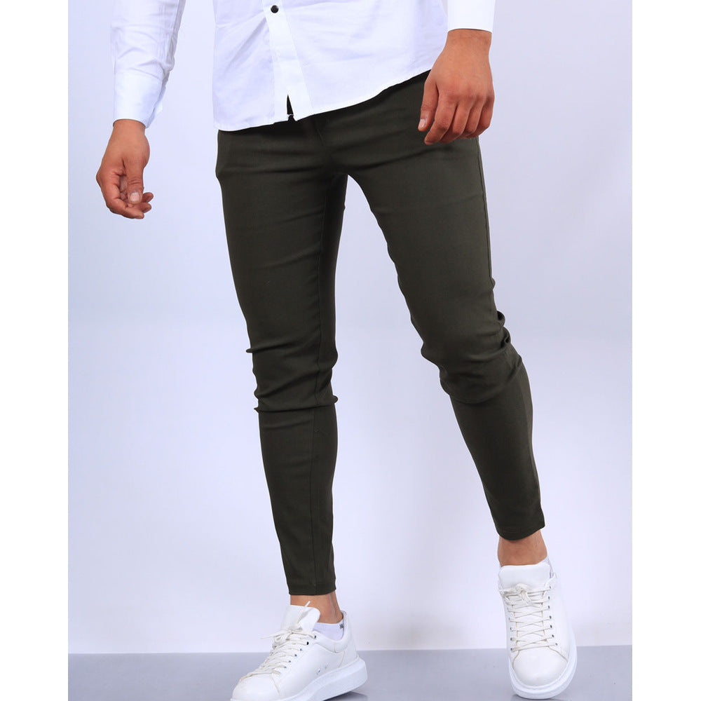 Men's Solid Casual Pants