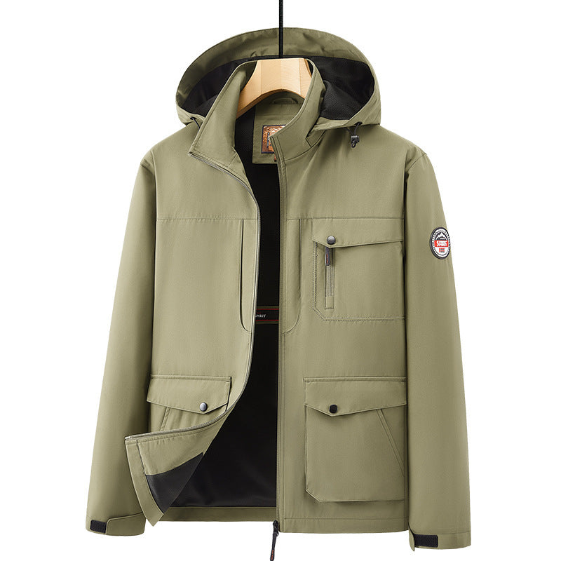 Men's warm outdoors multi-pocket Jacket