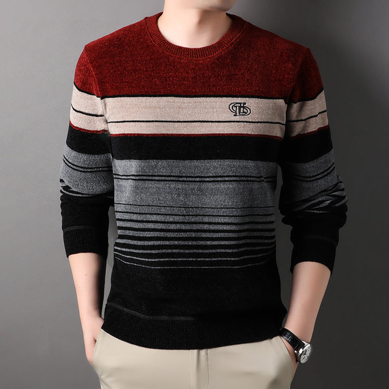 Fleece-lined Thickened Warm men pullover