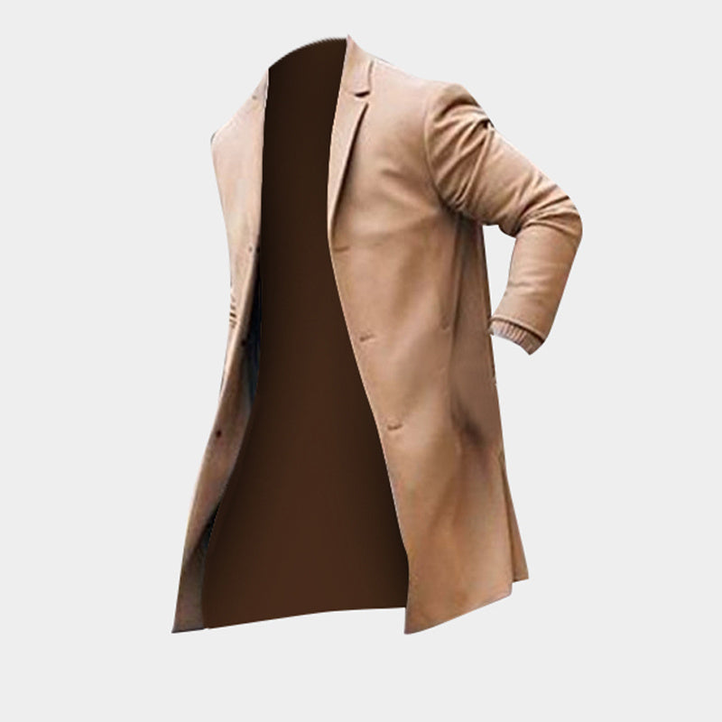 Fashion Autumn Men's Trench Long Jacket