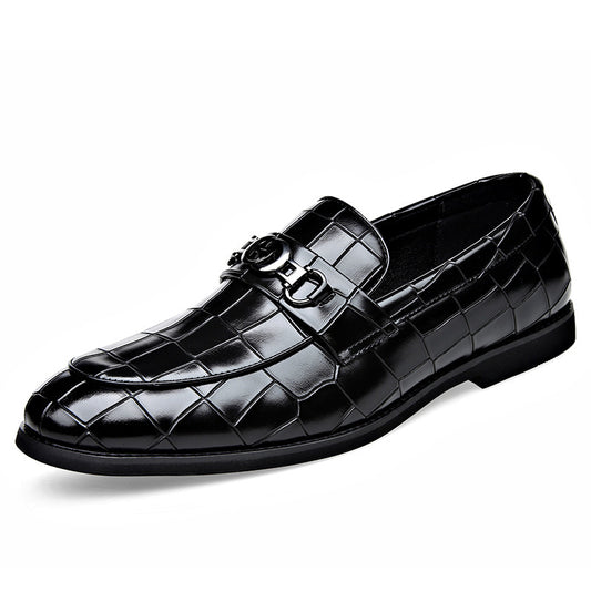 Men Buckle Business Casual Shoes