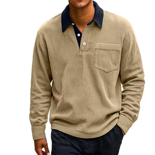 Men's Corduroy Polo Shirt