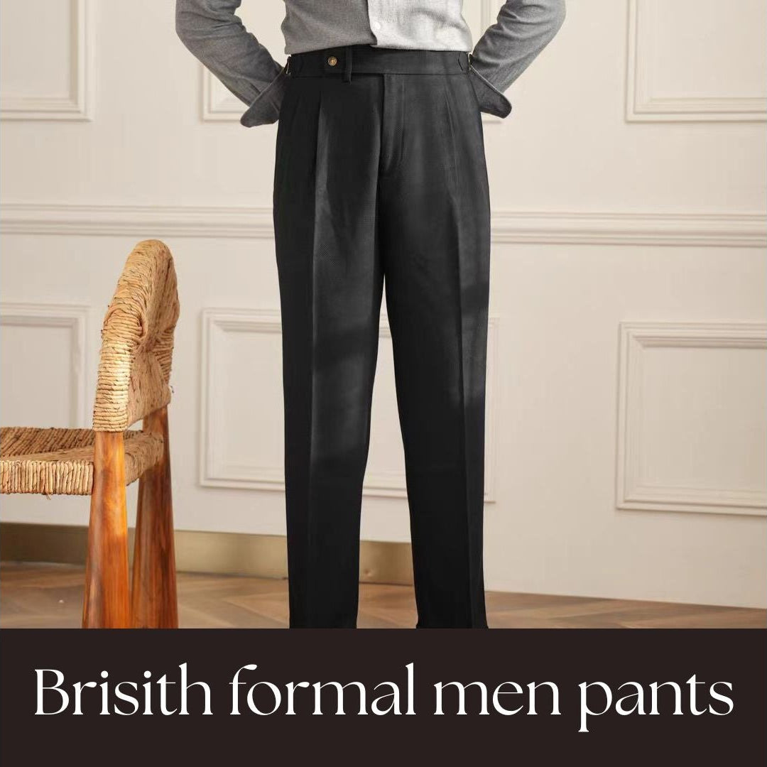 British Men Business Casual Pants