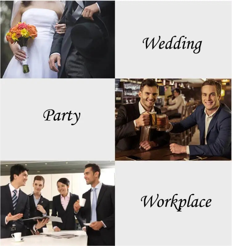 Class Black Men's Suit Pants