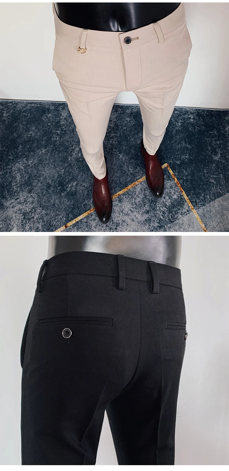 Casual Formal Men Suit Pants