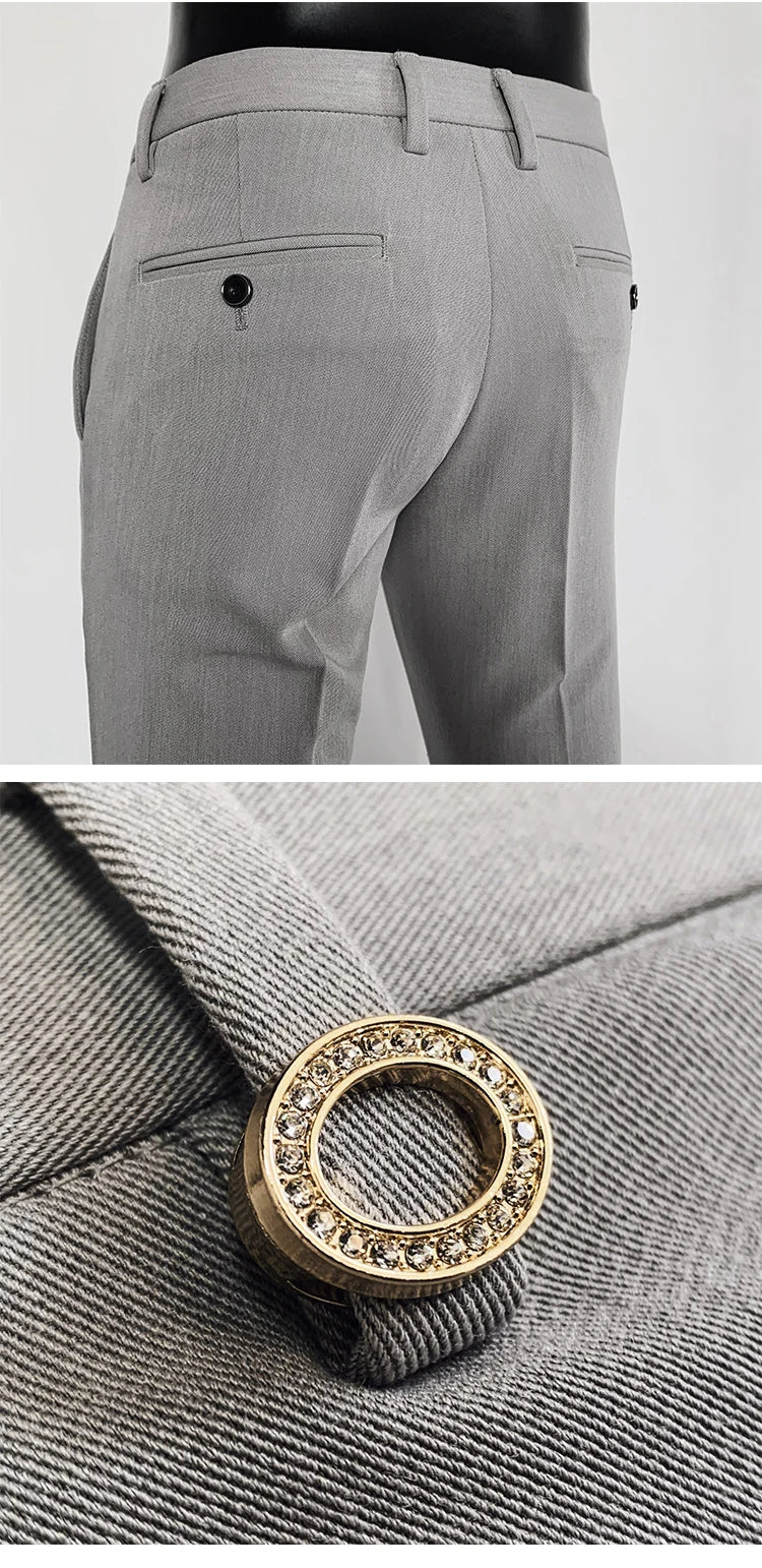 Casual Formal Men Suit Pants