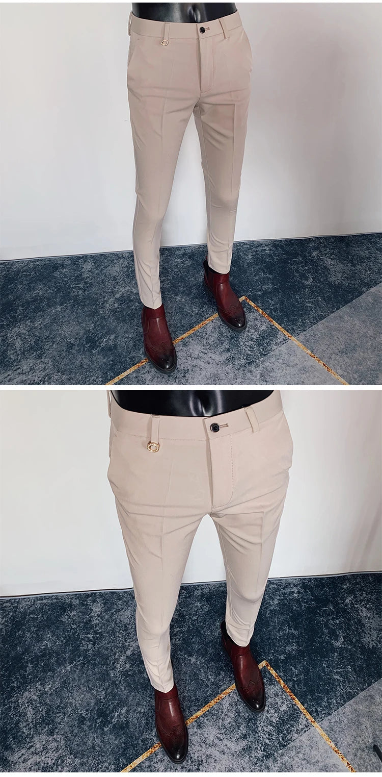 Casual Formal Men Suit Pants