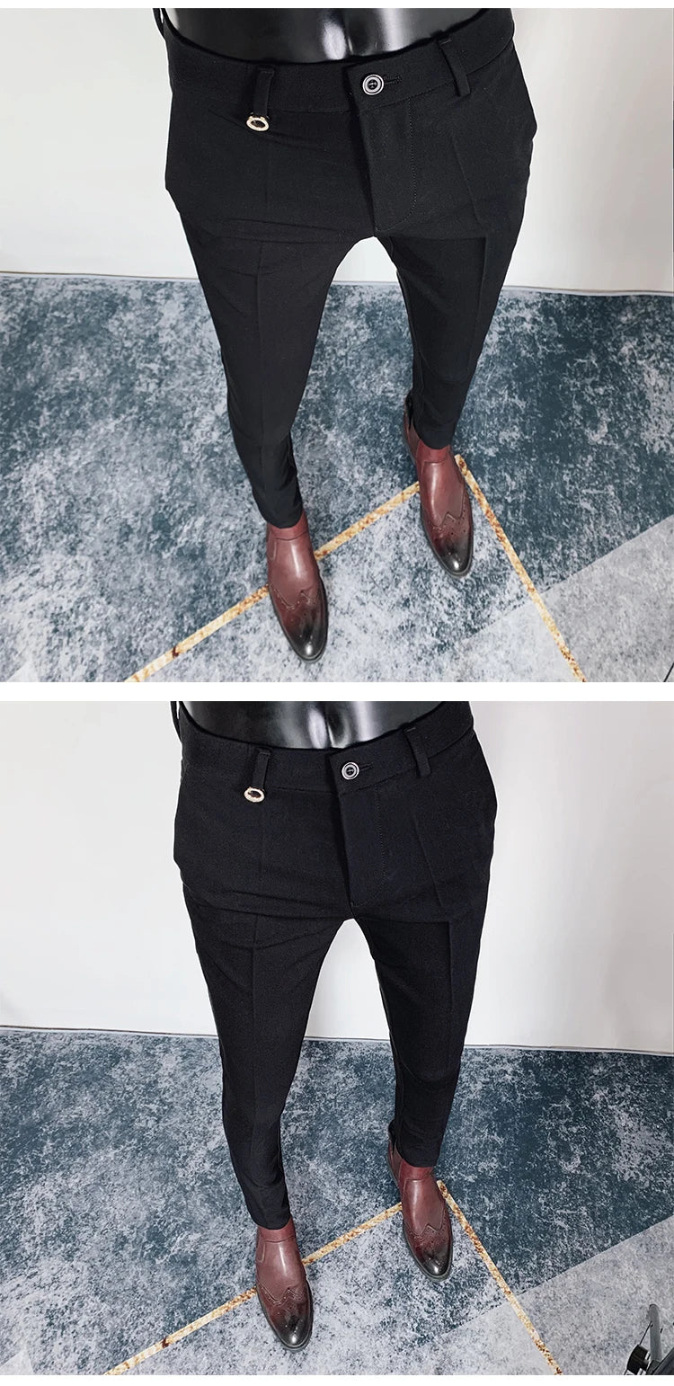 Casual Formal Men Suit Pants