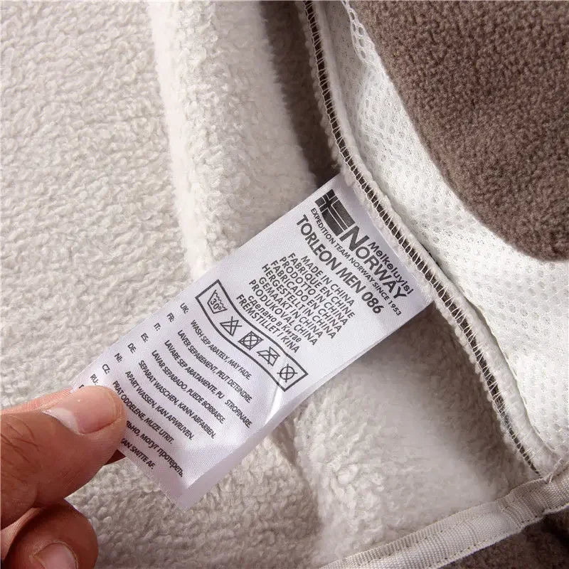 Men's Thick Velvet Windbreaker