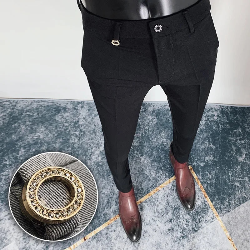Casual Formal Men Suit Pants