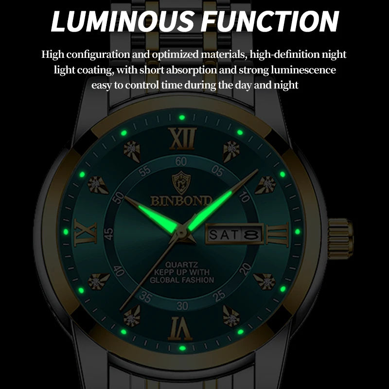 Luxury metalic men fashion watch