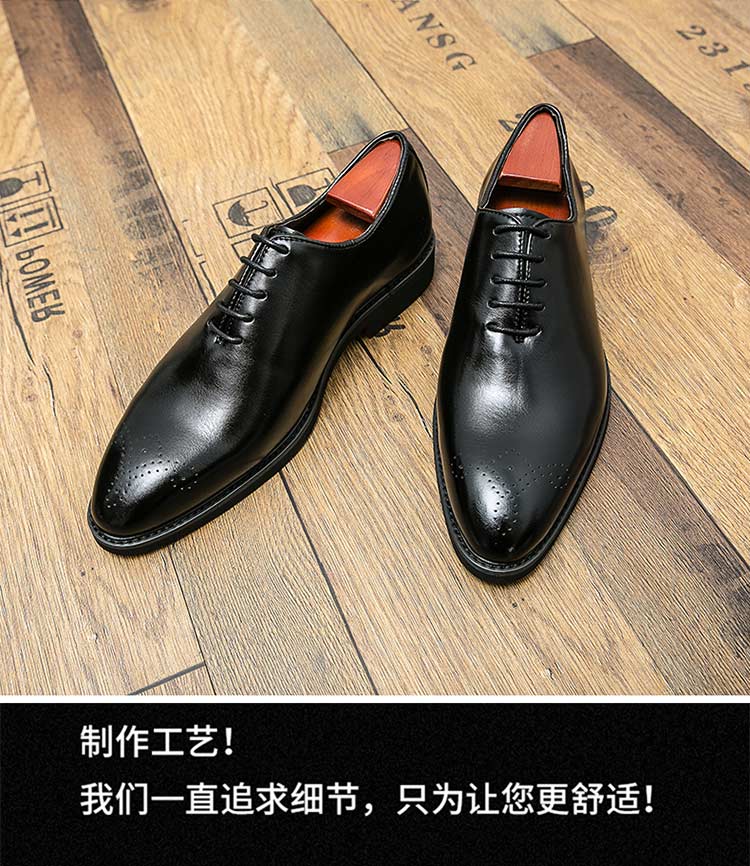 Men Formal Black business leather shoes