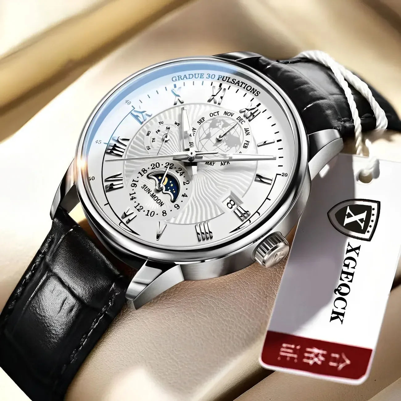 Luxe men Mechanical Quartz watch