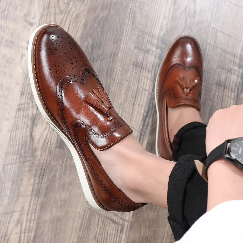 British Business Formal Men's Leather Shoes