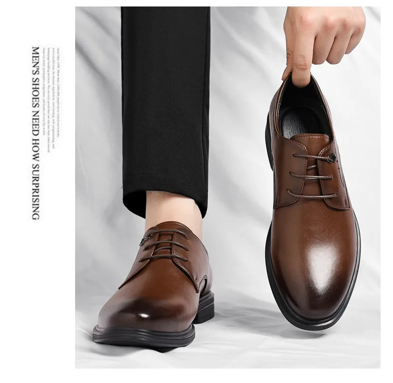 Formal business men leather shoes