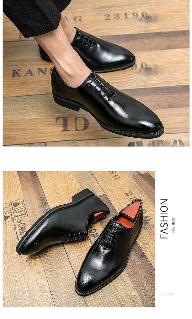 Men Formal Black business leather shoes