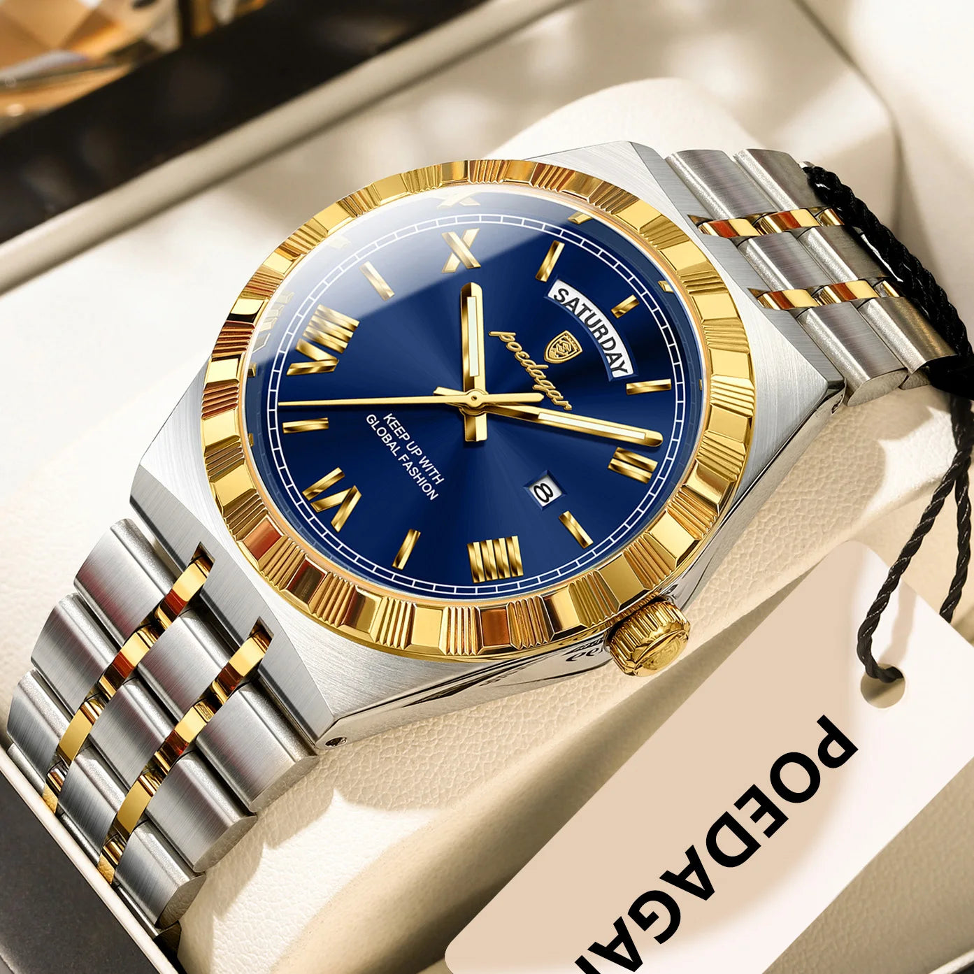 POEDAGAR Luxury Men business Wristwatch