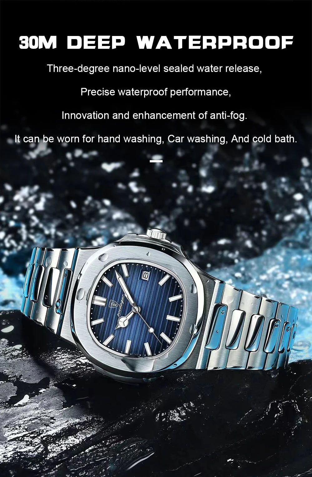 POEDAGAR Luxury Men Quartz Wristwatch