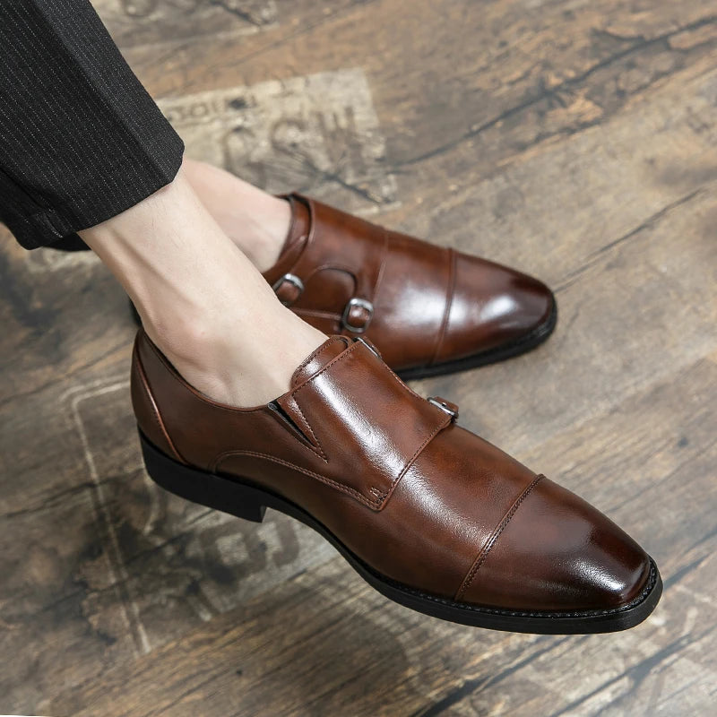 Men's Leather Office Business Shoes
