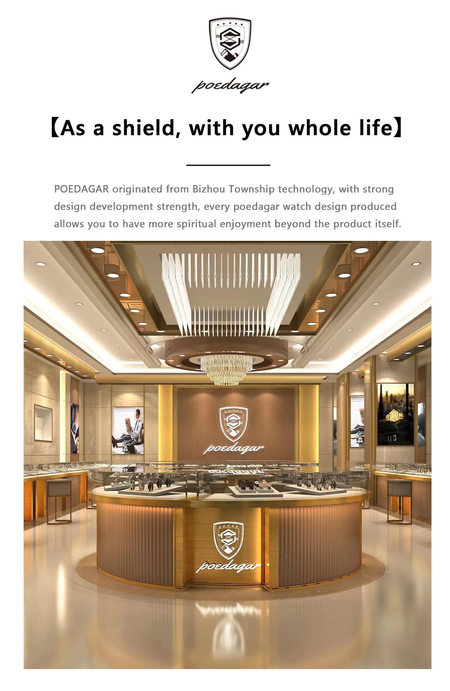 POEDAGAR Luxury Men business Wristwatch